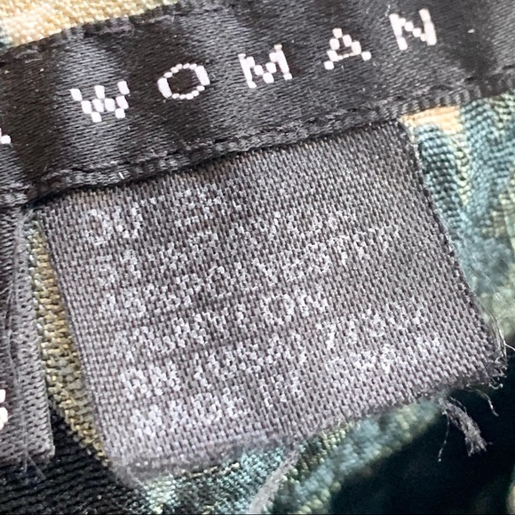 🌸Zara🌸 Women’s Floral Pleated Skirt Size 6 Teal Cream - Picture 6 of 9